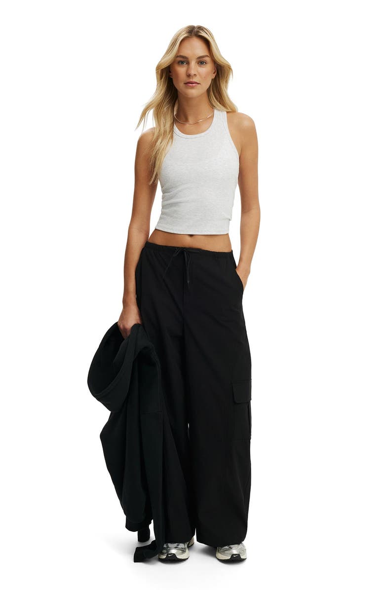 COTTON ON BODY Women's Active Woven Balloon Pant, Alternate, color, Black