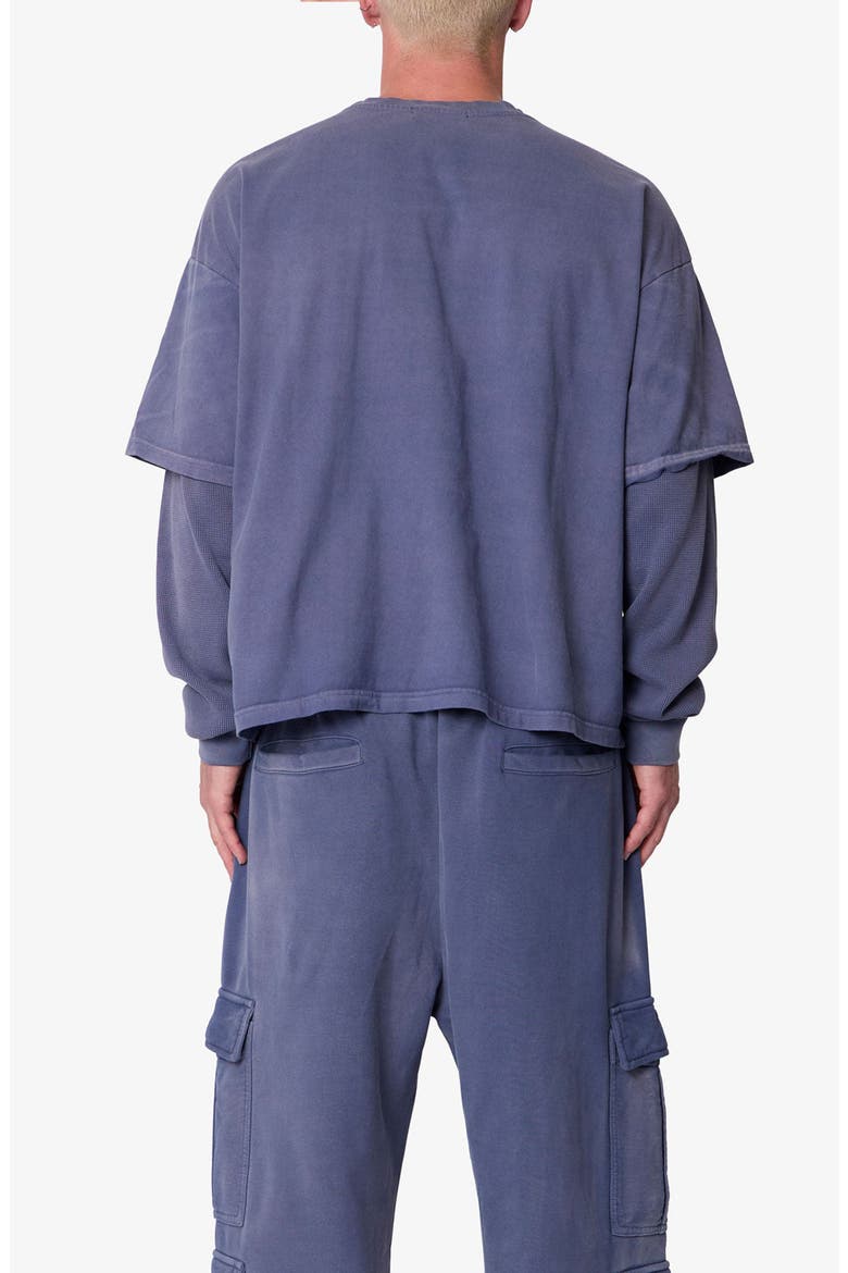 Layered Thermal Long Sleeve T-Shirt, Alternate, color, WASHED NAVY