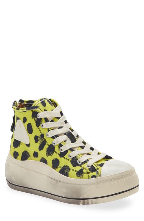 Kurt Cheetah Print High Top Platform Sneaker (Women)
