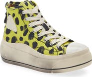R13 Kurt Cheetah Print High Top Platform Sneaker