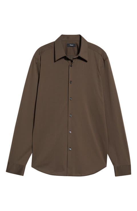 Sylvain ND Structure Knit Button-Up Shirt