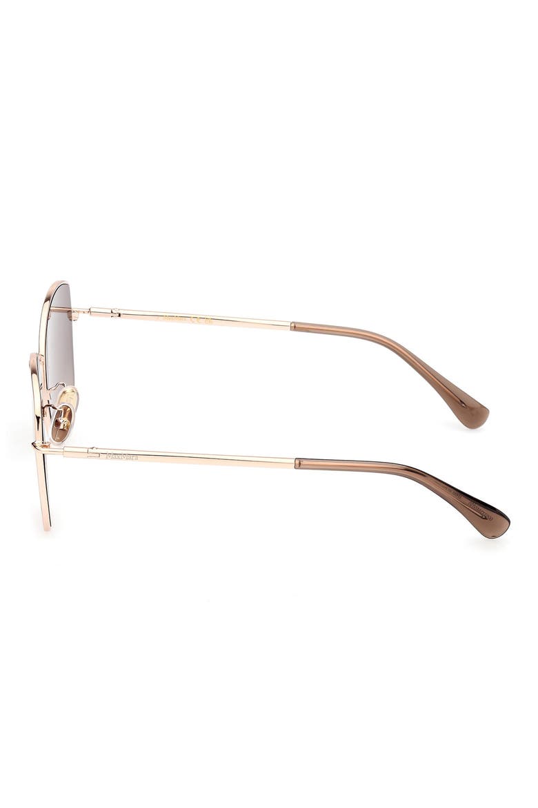 58mm Round Sunglasses, Alternate, color, GOLD / GRADIENT BROWN