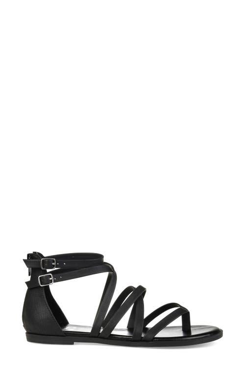 Shop Journee Collection Zailie Strappy Sandal In Black