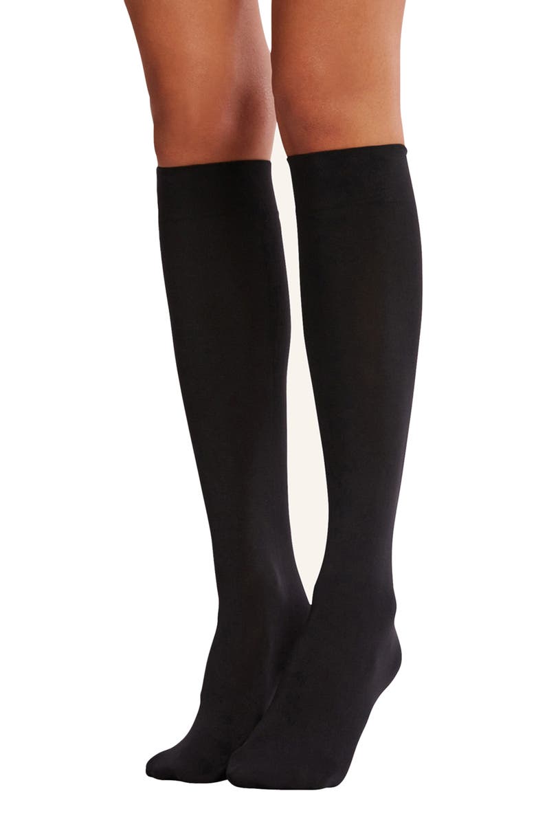 Wolford Aurora Knee High Socks, Alternate, color, 