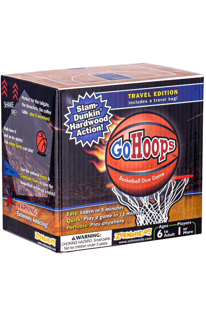 Zobmondo!! GoHoops Basketball Dice Game, Main, color, Multicolored