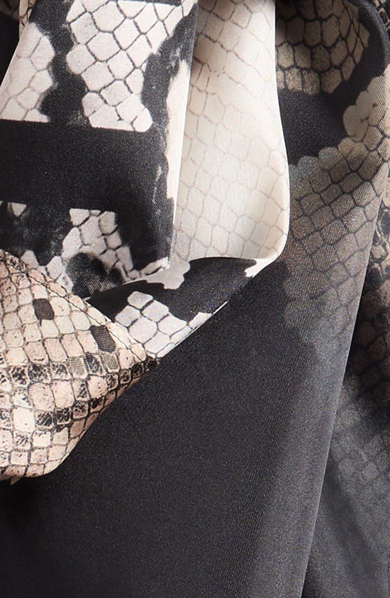 AllSaints Flow Large Silk Twill Hair Scarf, Alternate, color,