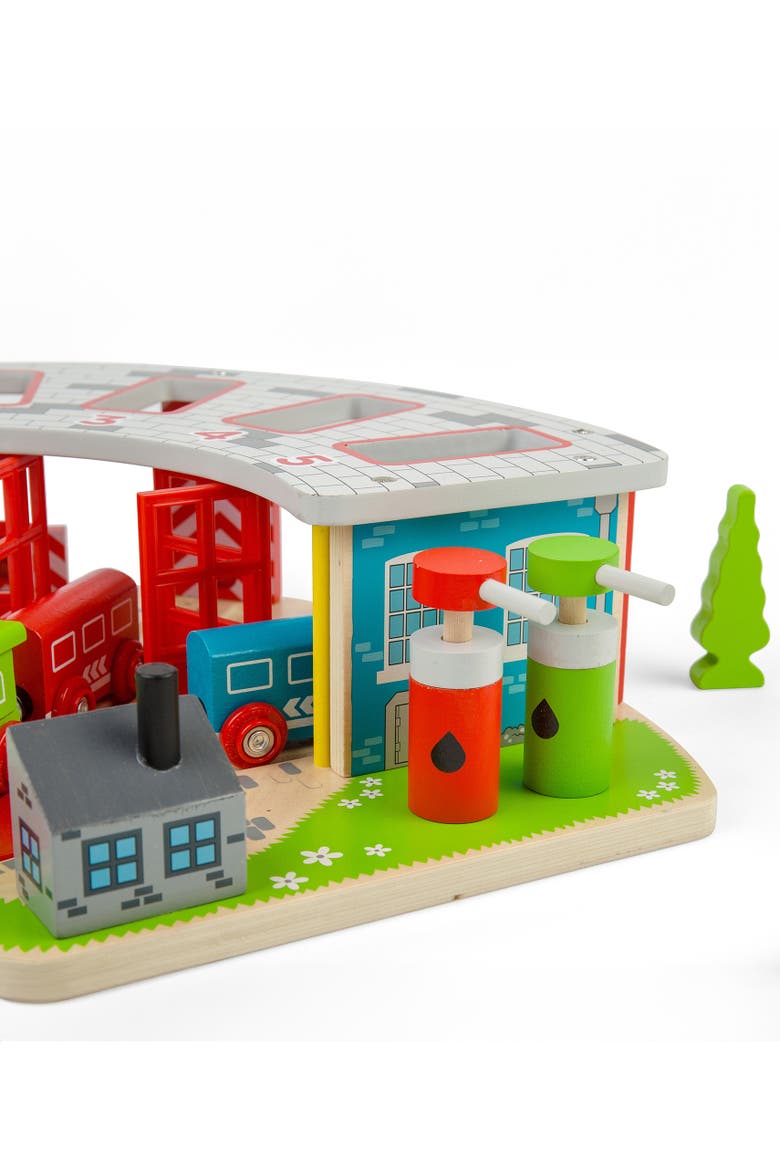 Five Way Engine Shed, Alternate, color, Red