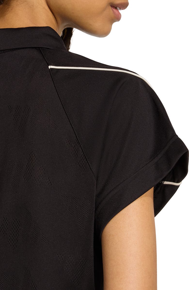 adidas Stadium 3-Stripes Tennis Jacquard Polo, Alternate, color,