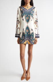 Veronica Beard Long Sleeve Cromwell Minidress