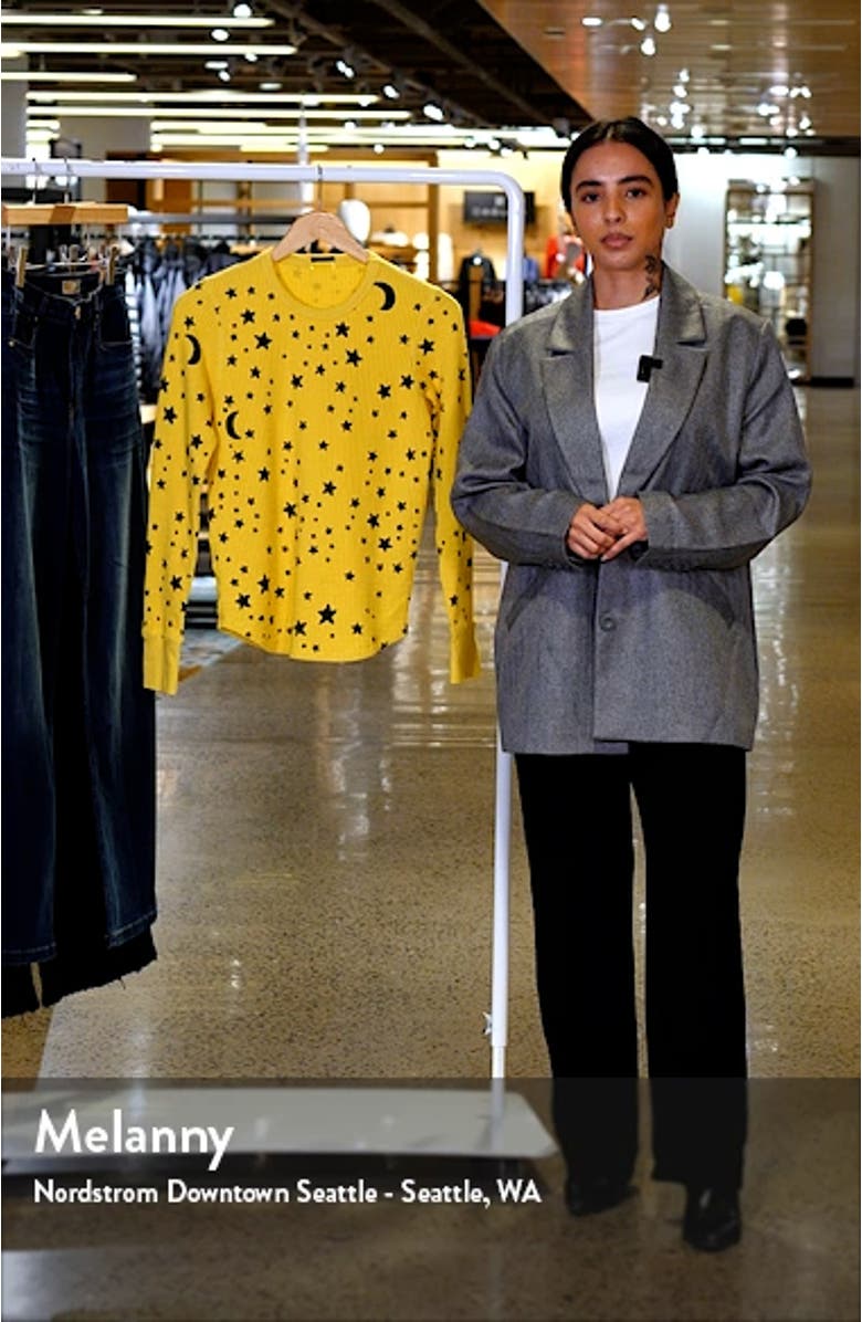 Star Waffle Stitch Stretch Cotton Top, sales video thumbnail