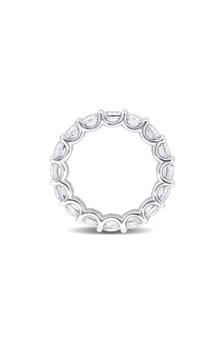 DELMAR Created White Sapphire Band Ring, Alternate, color, White