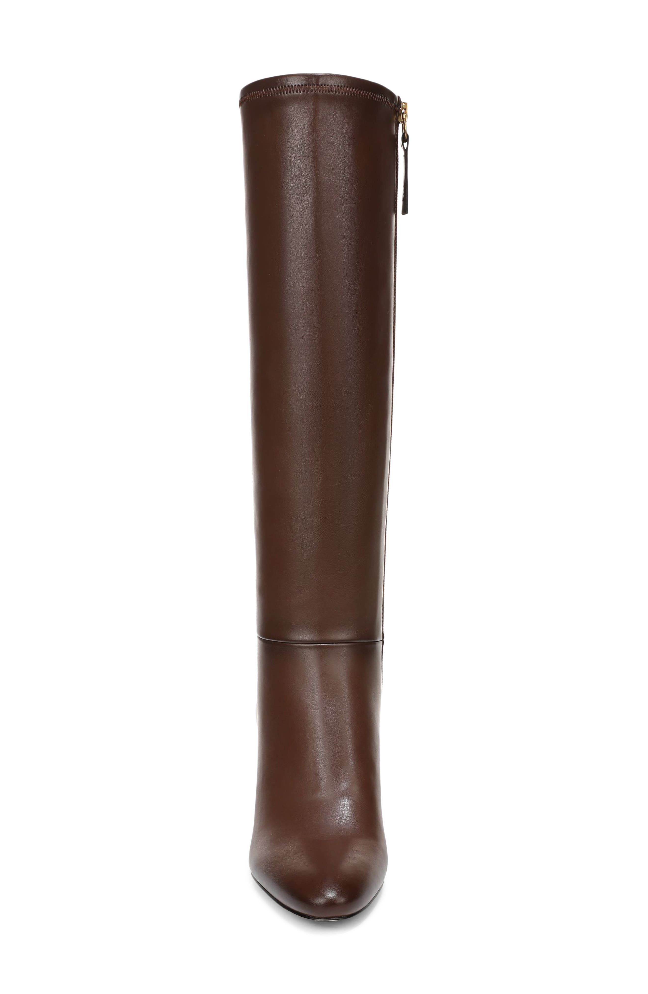 Flexa Joicy Pointed Toe Knee High Boot, Alternate, color, BROWN