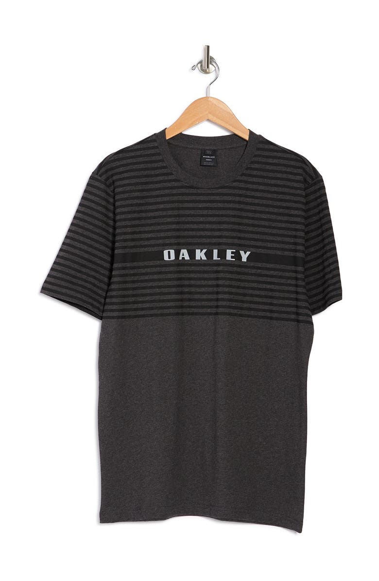 Oakley Logo Colorblocked Stripe T-Shirt, Alternate, color,
