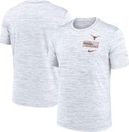 Nike Men's Nike White Texas Longhorns Velocity Stacked Performance T-Shirt