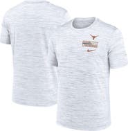 Nike Men's Nike White Texas Longhorns Velocity Stacked Performance T-Shirt