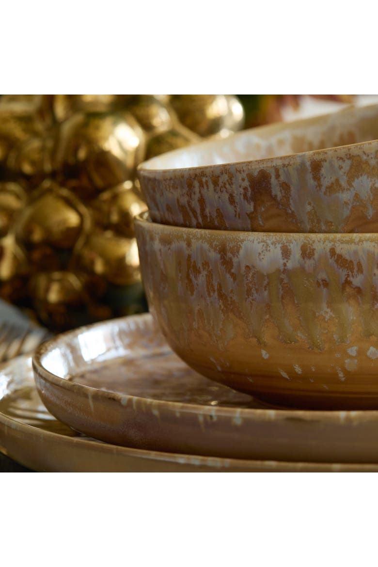 Hanami Stoneware Salad Plate Set, Alternate, color, Beige