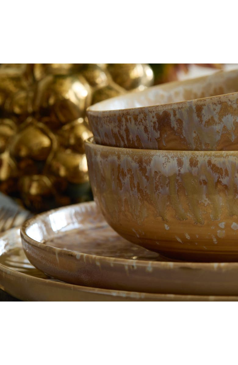 LEMIEUX ET CIE Hanami Stoneware Salad Plate Set, Alternate, color, Beige