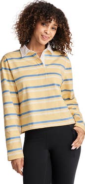 Jockey Women's 1876 Collection Cropped Rugby Polo