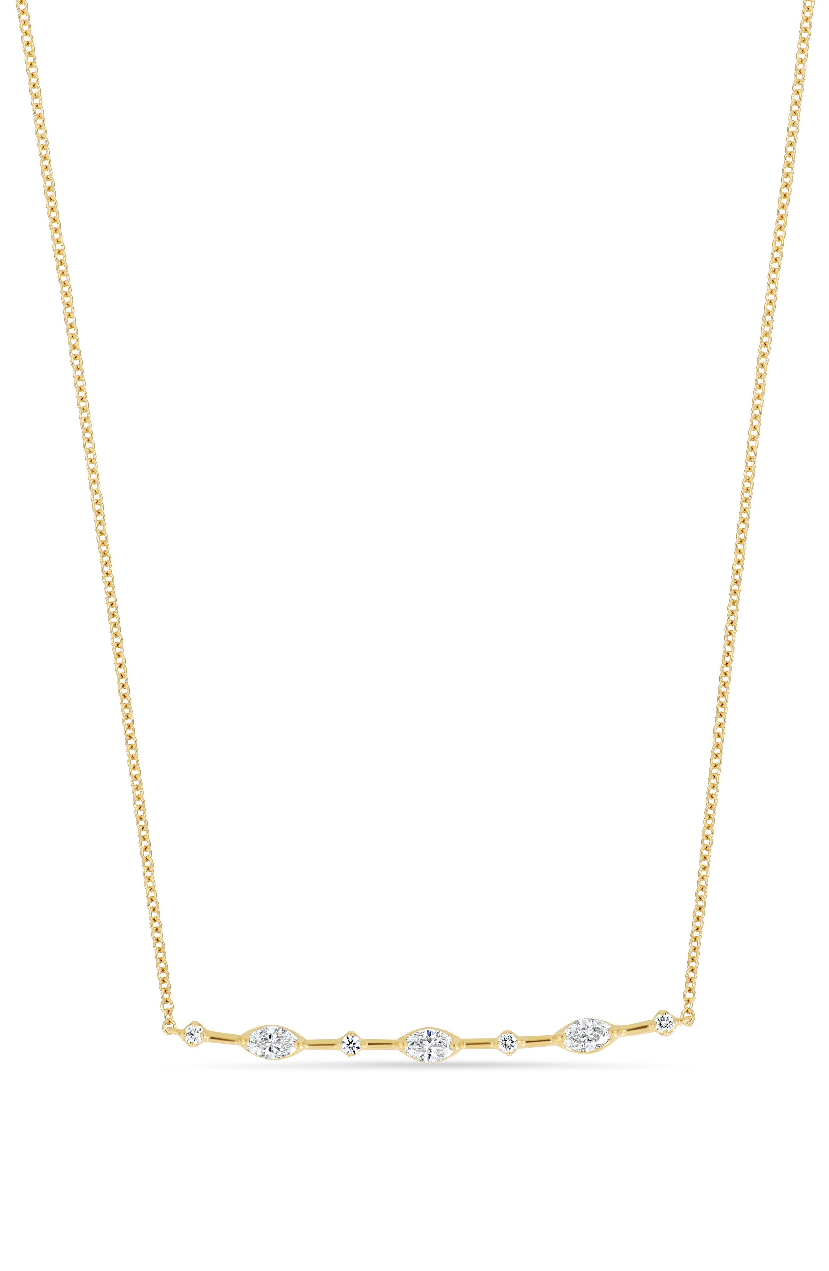 Bony Levy Aviva 18K Yellow Gold Diamond Bar Pendant Necklace