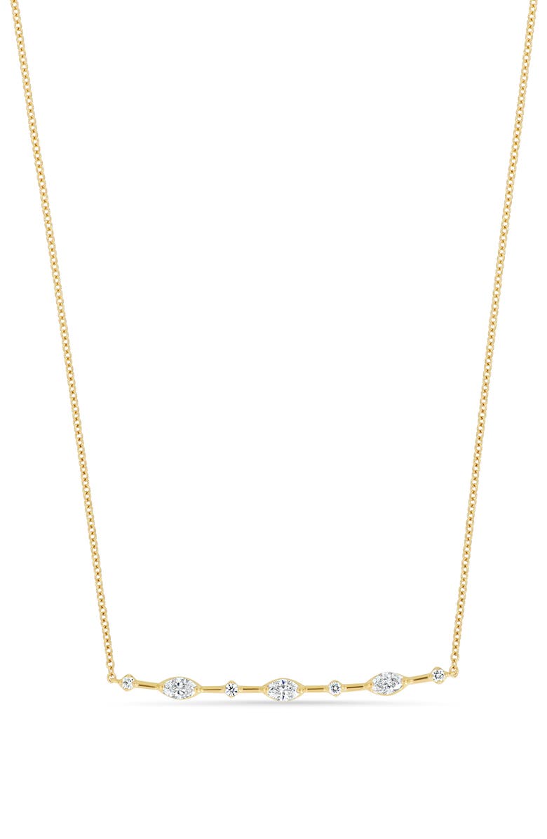 Bony Levy Aviva 18K Yellow Gold Diamond Bar Pendant Necklace, Main, color, 18K Yellow Gold