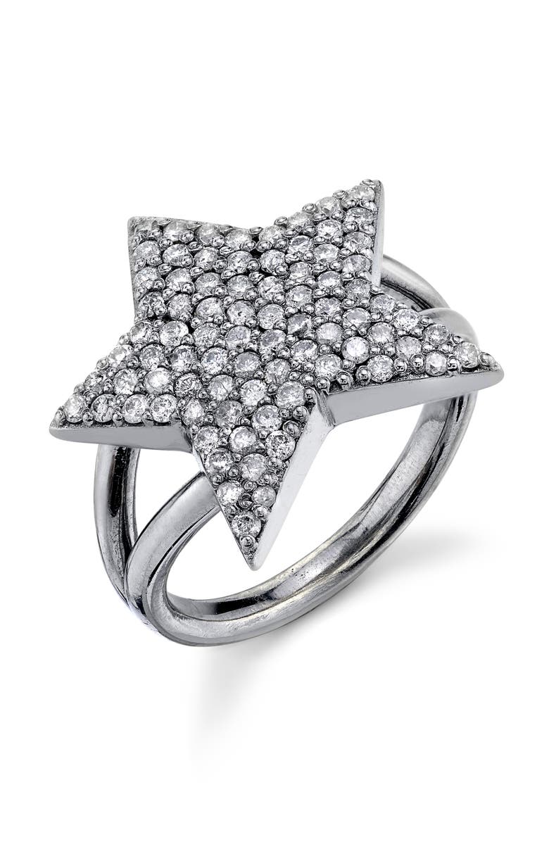 Sheryl Lowe Pavé Diamond Star Ring, Alternate, color, 
