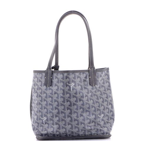 Anjou Reversible Tote Coated Canvas Mini