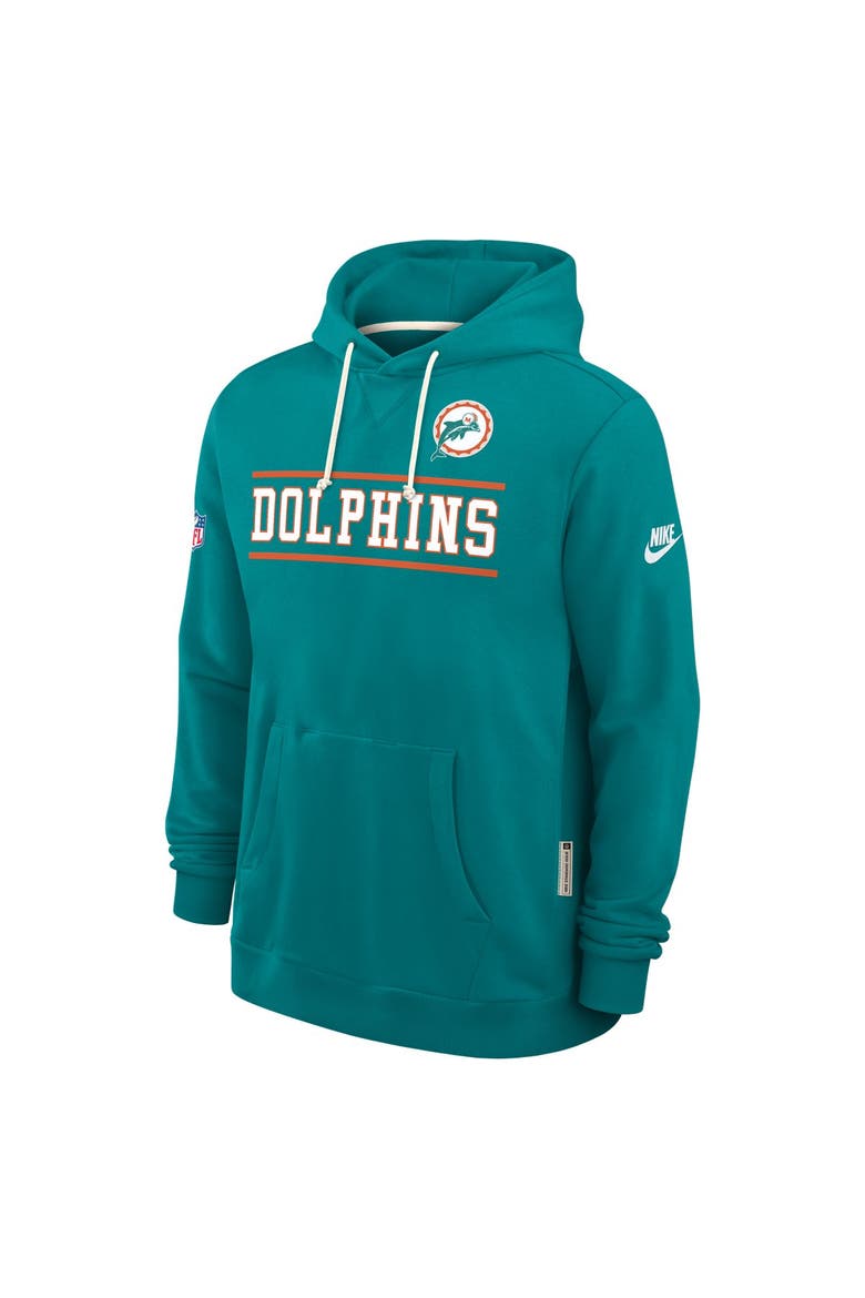 Men's Nike Aqua Miami Dolphins Standard Issue Replay Officials Alternate Dri-FIT Hoodie, Alternate, color, Aqua