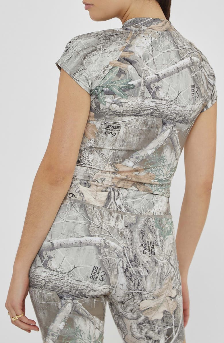 GUESS x RealTree Go Stretch Crop Graphic T-Shirt, Alternate, color, 