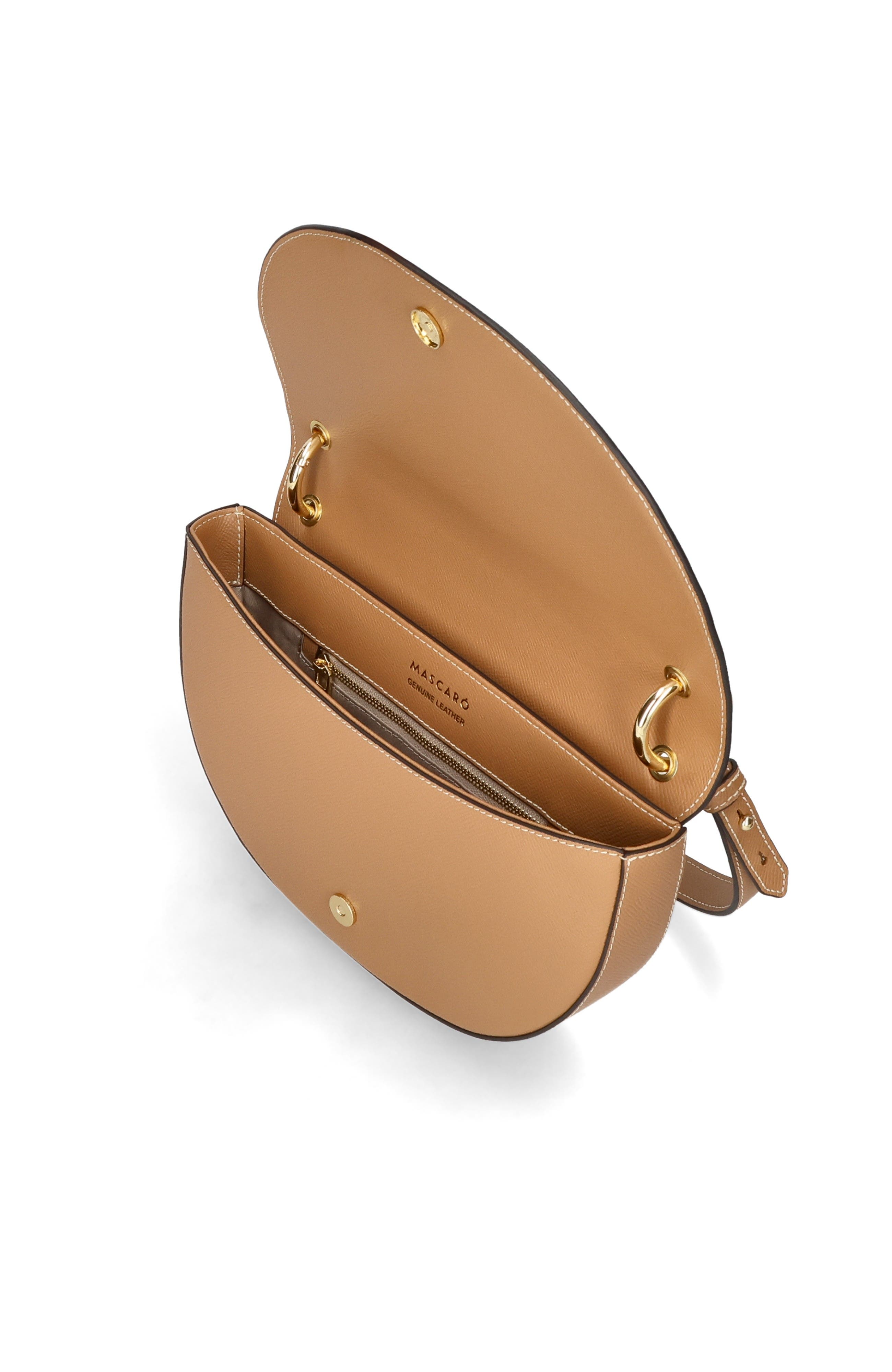 Dual Strap Medium Saddle Bad, Alternate, color, Tan