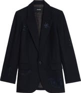 Zadig & Voltaire Vival Rhinestone Blazer