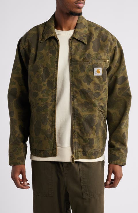 Duck Detroit Camo Organic Cotton Canvas Zip Jacket