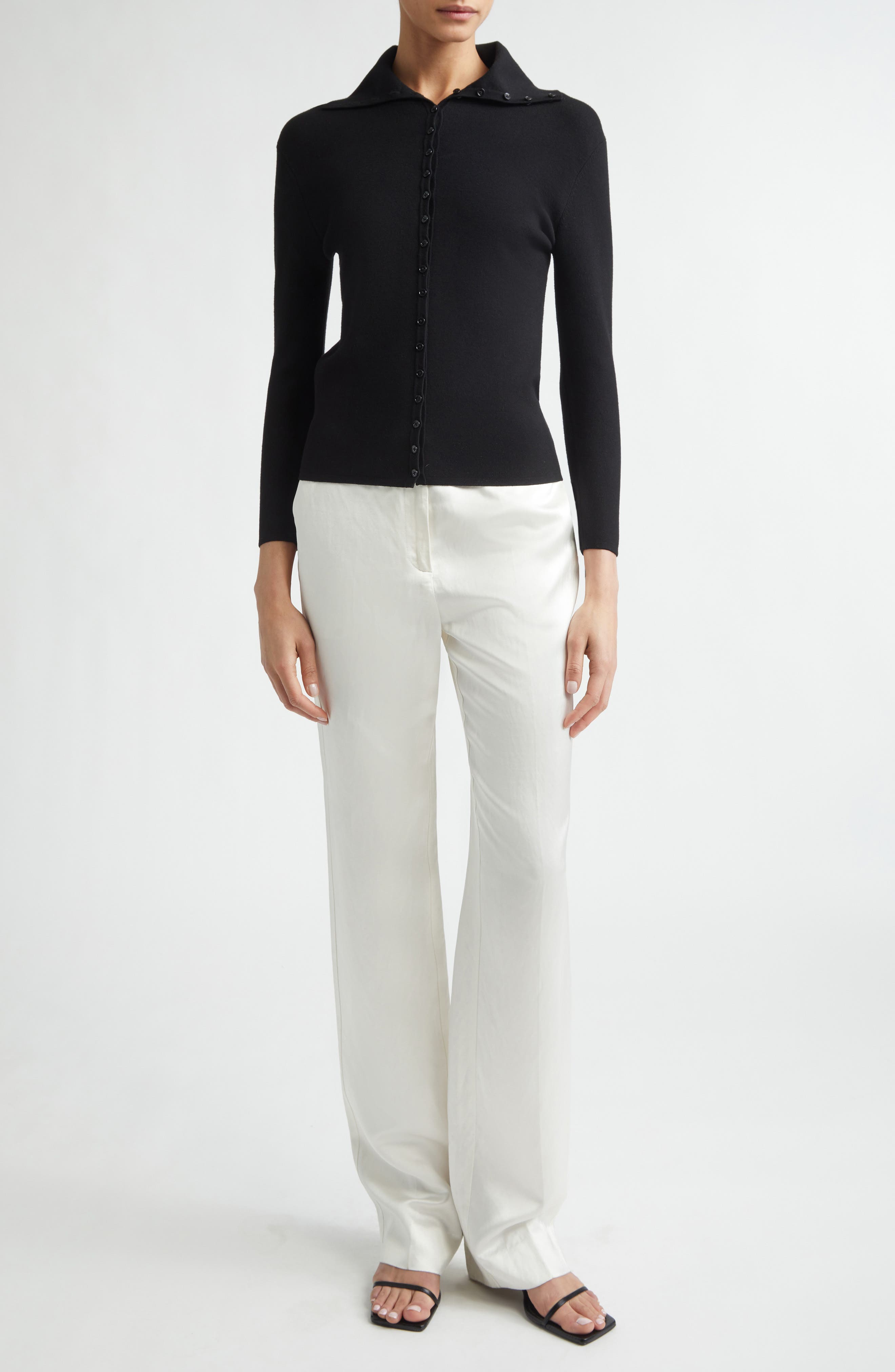 Fitted Polo Cardigan - image 2