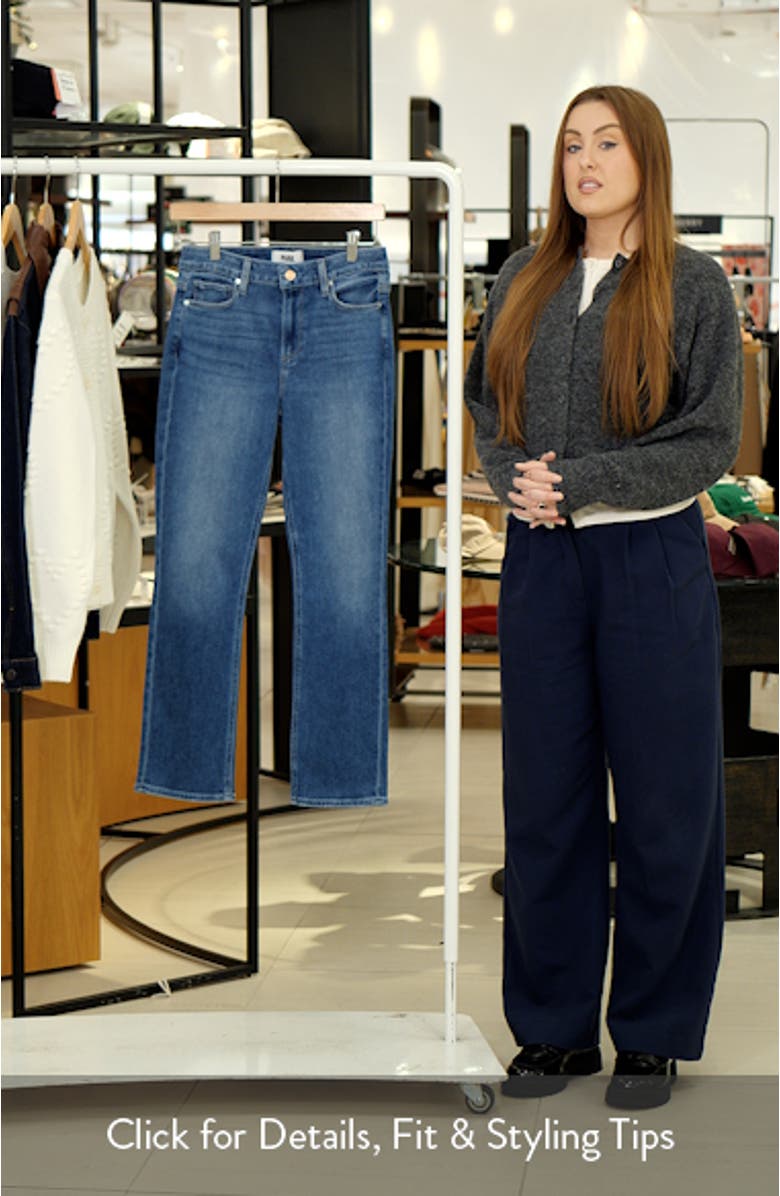 Cindy High Waist Ankle Straight Leg Jeans, sales video thumbnail