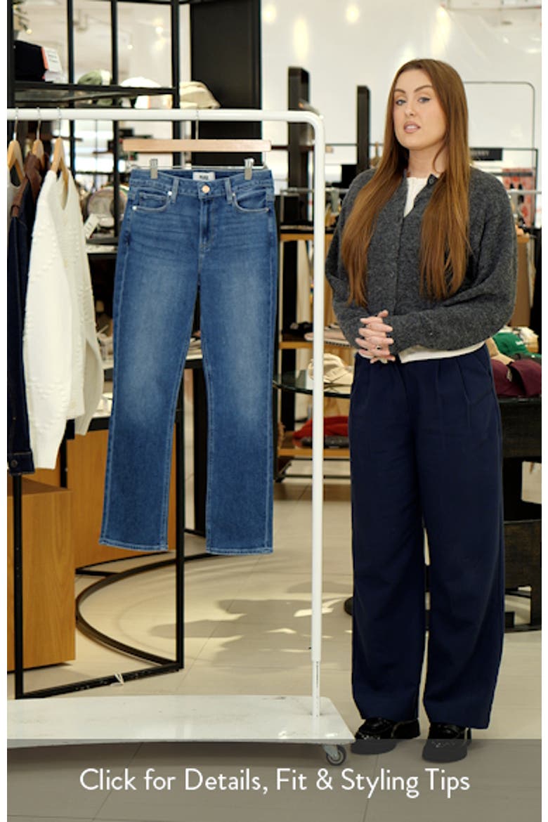 Cindy High Waist Ankle Straight Leg Jeans video