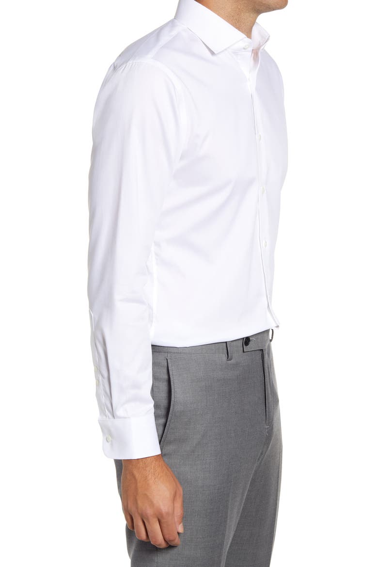 3-Pack Trim Fit Solid Non-Iron Dress Shirts, Alternate, color, WHITE