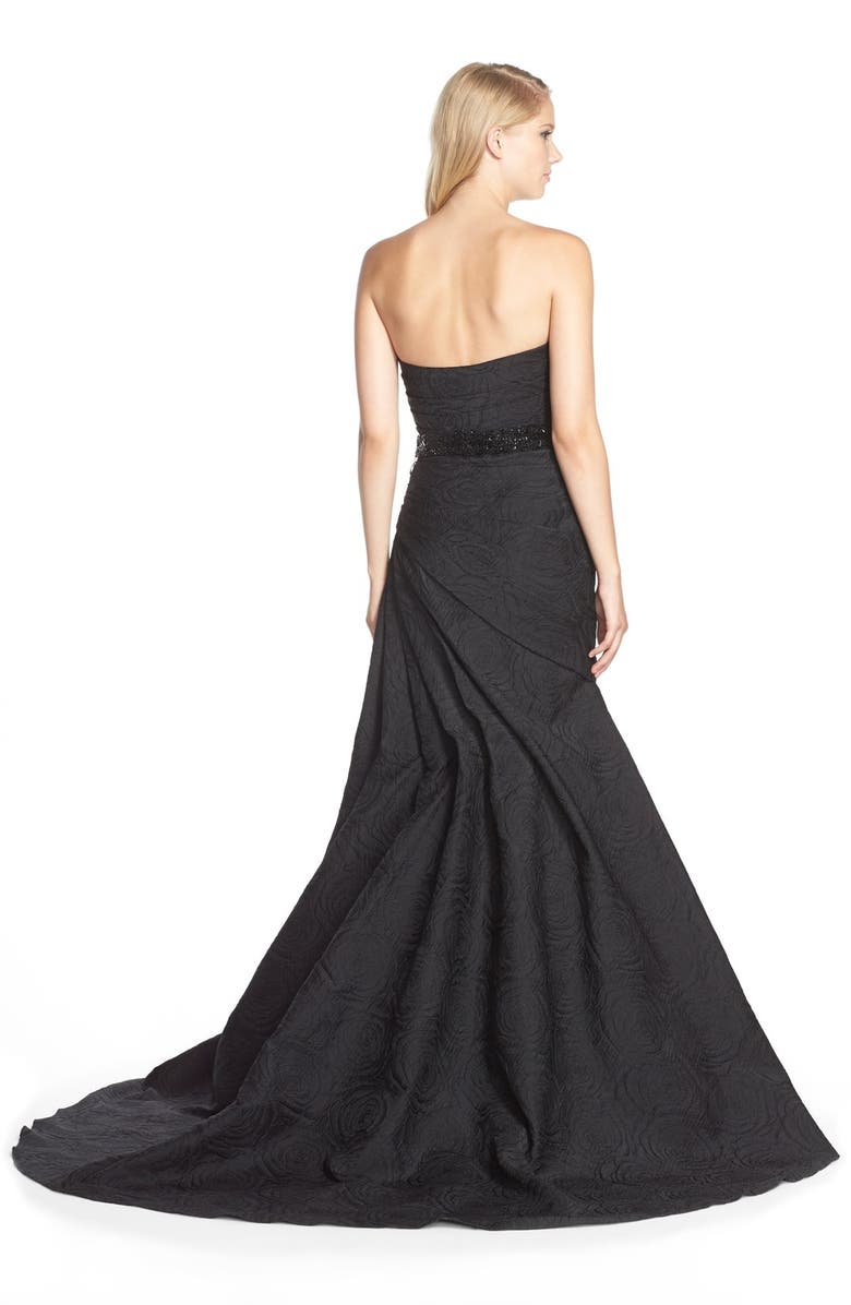 Terani Couture Embellished Strapless Gown, Alternate, color, 