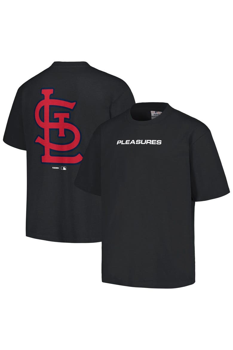 Men's PLEASURES  Black St. Louis Cardinals Ballpark T-Shirt, Main, color, Black