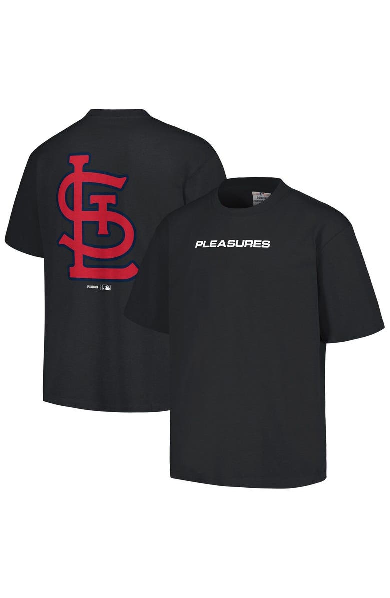 PLEASURES Men's PLEASURES  Black St. Louis Cardinals Ballpark T-Shirt, Main, color, Black