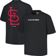 PLEASURES Men's PLEASURES  Black St. Louis Cardinals Ballpark T-Shirt