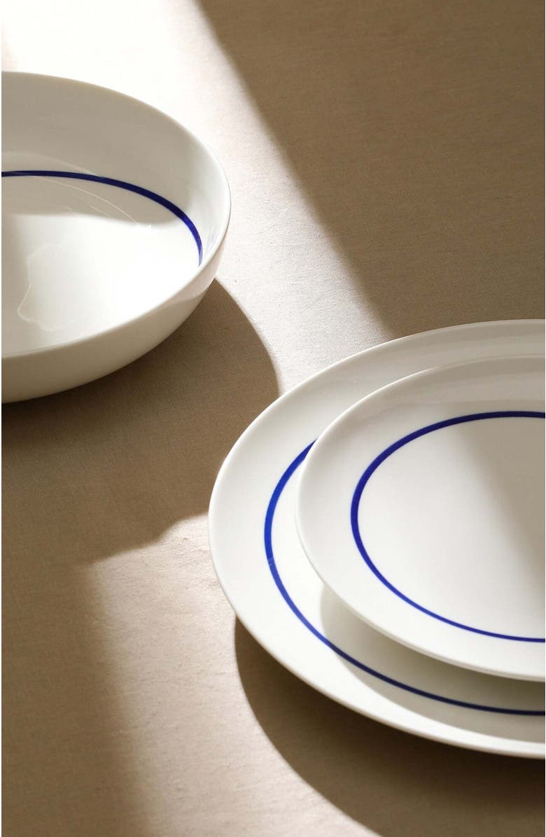 Stone Lain Luna Porcelain 12-Piece Dinnerware Set, Alternate, color, Blue
