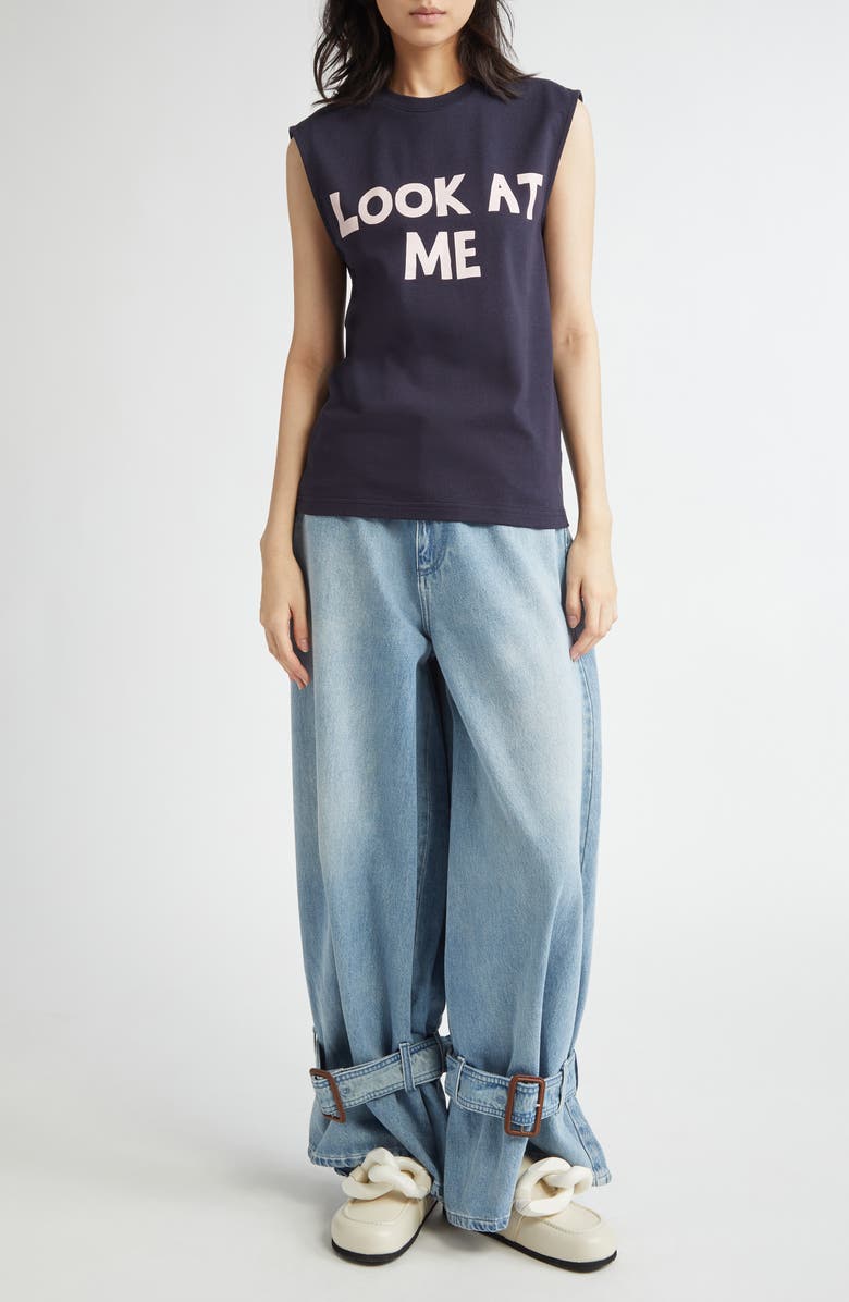 JW Anderson Look At Me Graphic Muscle Tee, Alternate, color, 