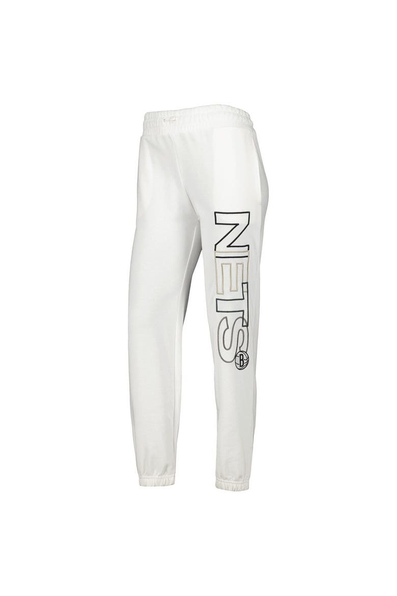 Women's Concepts Sport White Brooklyn Nets Sunray Pants, Alternate, color, White