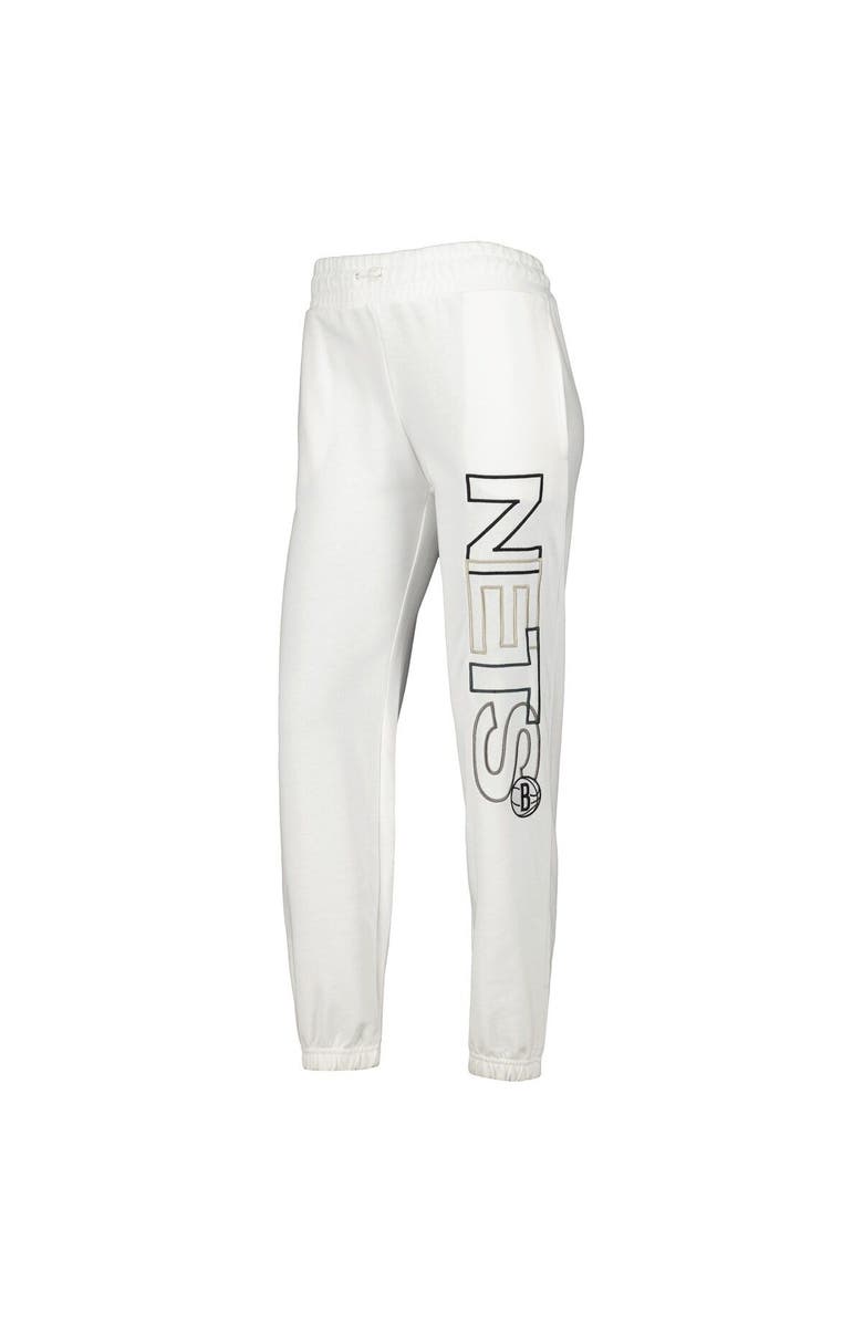 CONCEPTS SPORT Women's Concepts Sport White Brooklyn Nets Sunray Pants, Alternate, color, White