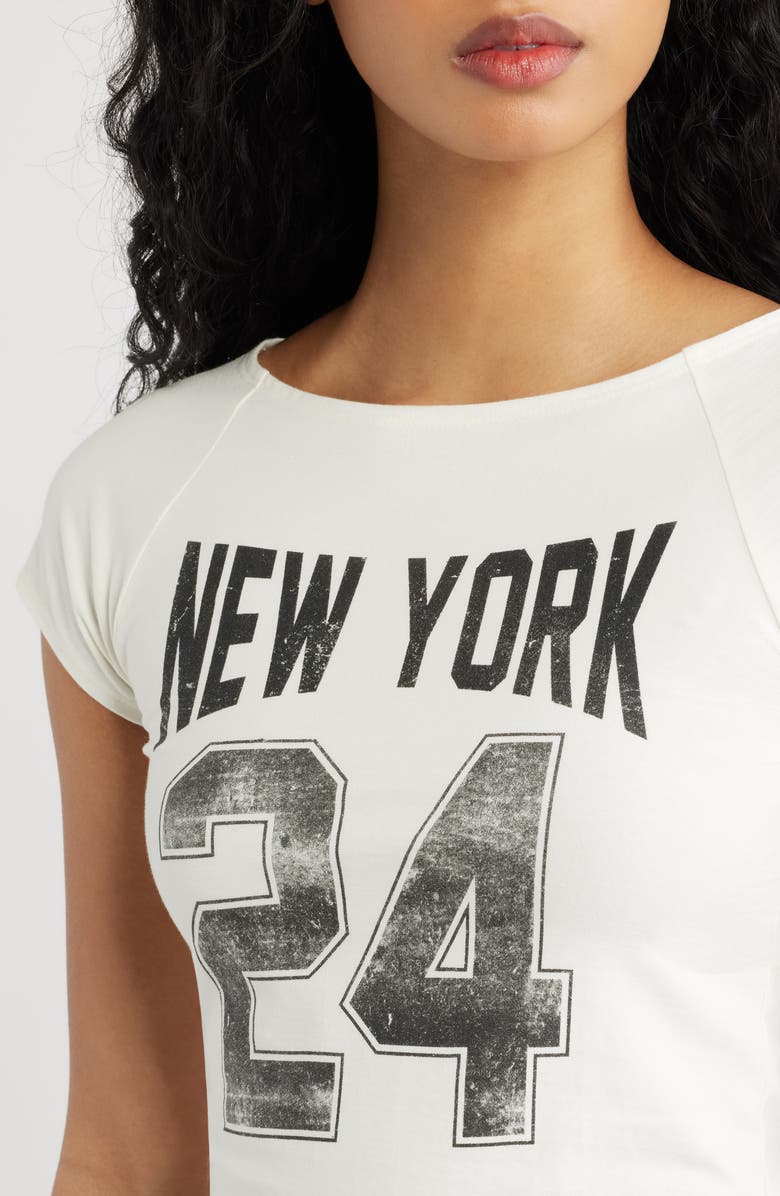 Vinyl Icons New York 24 Cotton Blend T-Shirt, Alternate, color, Marshmallow