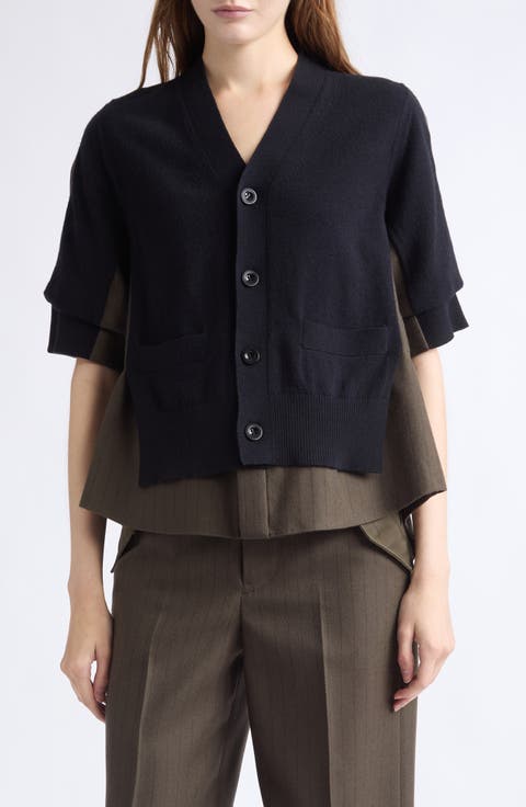 Hybrid Wool Cardigan Top (Nordstrom Exclusive)
