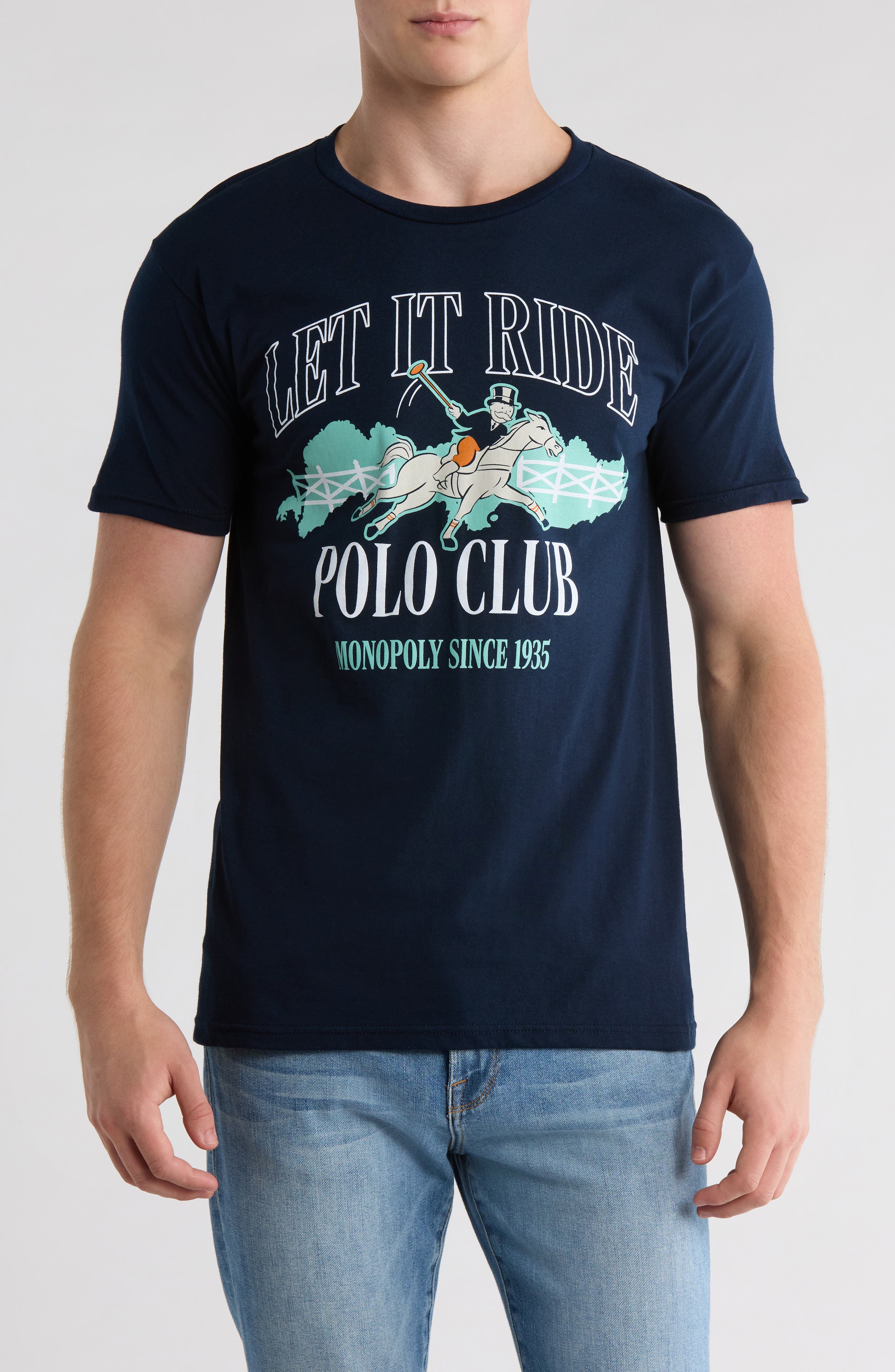 The Forecast Agency Monopoly Polo Club Cotton Graphic T-Shirt