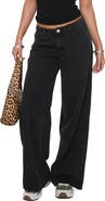 Princess Polly Ramos Low Rise Wide Leg Jeans