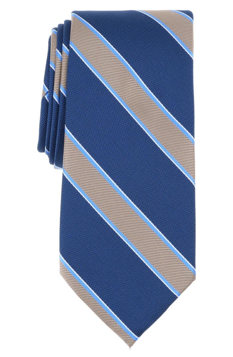 Nautica Trotter Stripe Tie, Main, color, Taupe