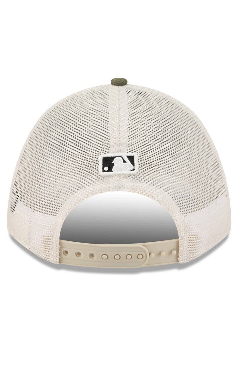 New Era Men's New Era Light Beige/Olive Cleveland Guardians 2025 Armed Forces Day 9FORTY M-Crown A-Frame Adjustable Hat, Alternate, color, Light Beige
