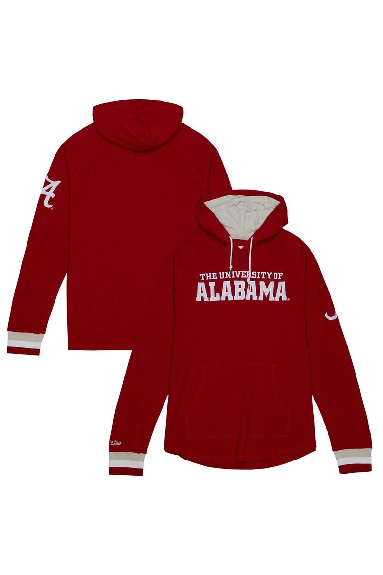 Men's Mitchell & Ness Crimson Alabama Crimson Tide Legendary Raglan Pullover Hoodie, Alternate, color, Crimson